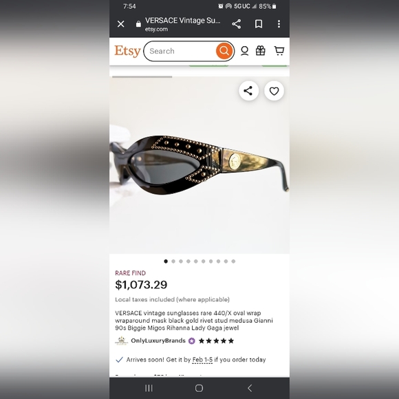 Vintage versace sunglasses "RARE!!!" - Picture 7 of 8